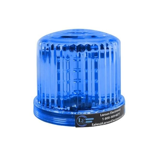 Larson Electronics SL-360-M-B Blue 360 Deg Battery Powered Beacon Light; 20 LEDs; Magnetic Base